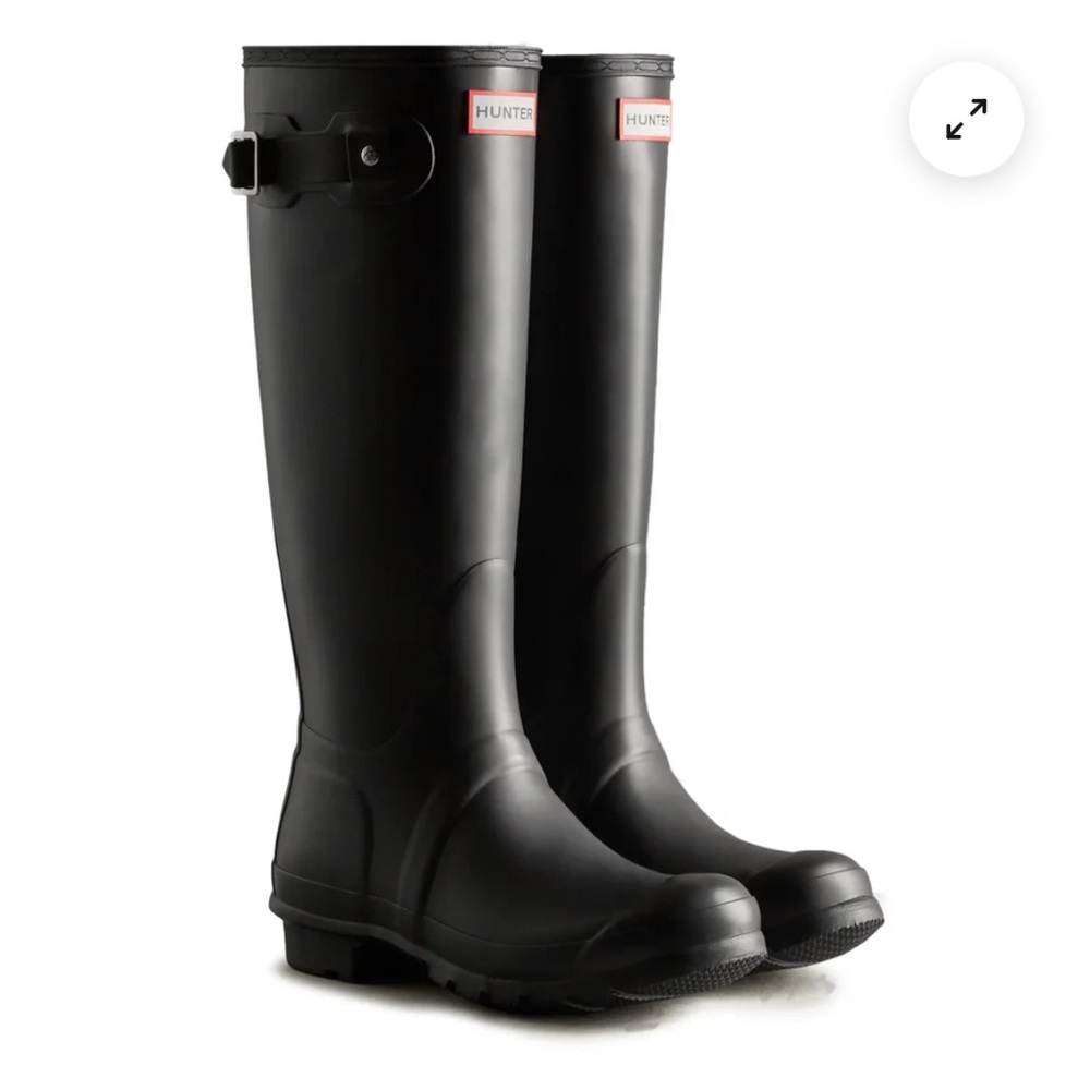Hunter Black Tall Rain Boots